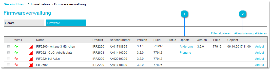 3.8. Firmwareverwaltung