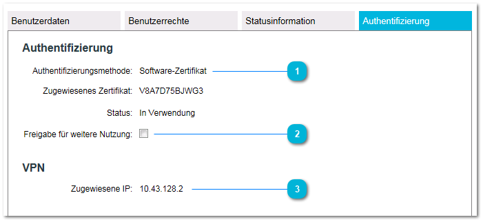 3.1.4. Registerkarte "Authentifizierung"