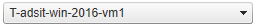 1. Dropdown-Menü mit VM-Vorlagen