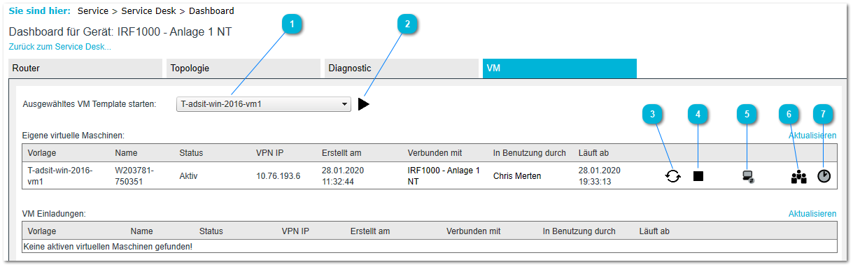 3.4.4. Registerkarte "VM"